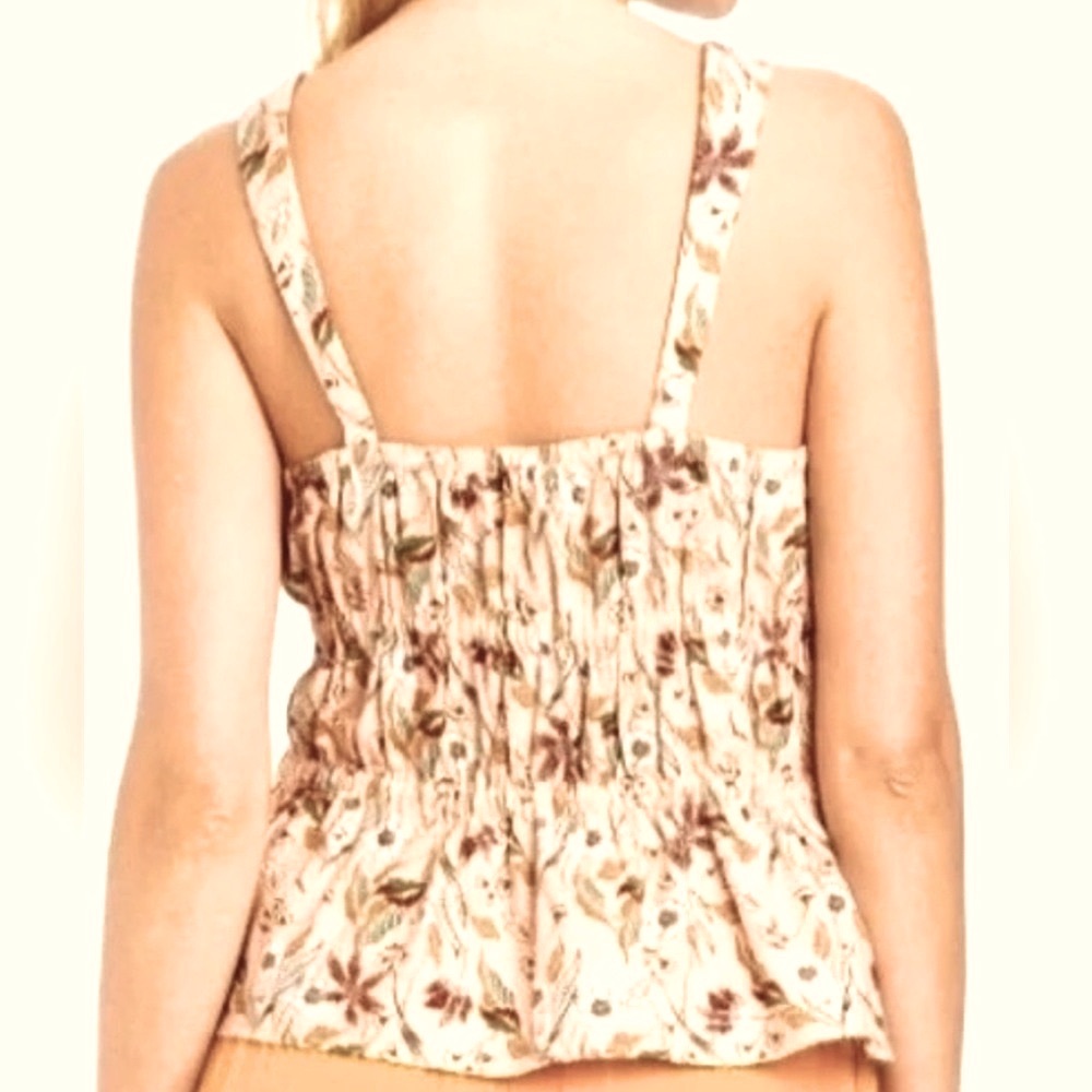 🌟HP🌟Universal Thread Floral Ruffle Tank - Picture 4 of 9